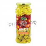 HiFood Оливки с косточкой с перцем Ассорти №9 / 550гр (упак*15)