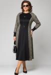Платье EVA GRANT 7220Е чёрно-бежевый