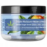 Скраб сахарный для тела Тройное Увлажнение / Hempz Triple Moisture Herbal Sugar Scrub 176g