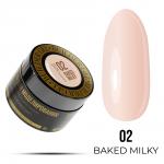 Гель для наращивания LunaLine Deluxe 02 BAKED MILKY