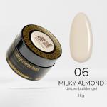 Гель для наращивания LunaLine Deluxe 06 MILKY ALMOND