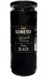 Маслины без косточки Loreto Spanish Olives Pitted Black 330 гр