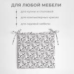 Подушка на стул "Этель" Leaves 42х42см, 100% хл, 190 г/м2