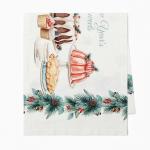 Дорожка на стол Этель New Years treat 30?70 см, 100% хлопок, саржа 190 г/м?, белая