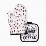 Кухонный набор Доляна "Coffee", прихватка 17х17 см, варежка 26х16 см, 100% п/э