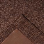 *Штора портьерная Этель Natural 130*300 см, цв.коричневый, рогожка/блэкаут, пл. 275 г/м2