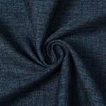 *Штора портьерная Этель Natural 130*300 см, цв.синий, рогожка/блэкаут, пл. 275 г/м2
