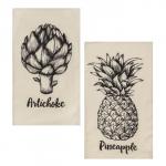 Набор кухонных полотенец Доляна Pineapple 35х60см-2шт, 100% хлопок