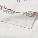 Дорожка на стол Этель «Ёлочные ветви» 30?70 см, 100% хлопок, саржа 190 г/м?, белая