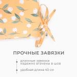 Подушка на стул Этель "Цветы" цв.желтый, 40х40 см, 100% п/э