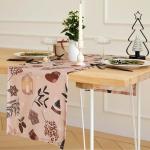 Дорожка на стол Этель «Новогодние украшения» 40?149 см, 100% хлопок, саржа 190 г/м?, розовая