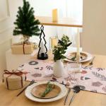 Дорожка на стол Этель «Новогодние украшения» 40?149 см, 100% хлопок, саржа 190 г/м?, розовая