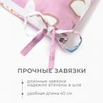 Подушка на стул Этель "Цветы" цв.сиреневый, 40х40 см, 100% п/э