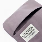 Кухонный набор Этель Kitchen, цвет сиреневый, варежка-прихватка 18х29 см, прихватка 19х19 см