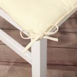 Подушка на стул Этель Home 42х42 см, цв. молочный, 100% хл, саржа 250 г/м2