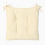 Подушка на стул Этель Home 42х42 см, цв. молочный, 100% хл, саржа 250 г/м2