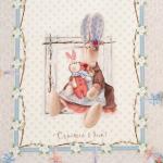 Дорожка на стол Этель «Пасхальные Тильды», 40?146 см, 100% хлопок, саржа 190 г/м?, белая/розовая