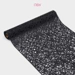 Дорожка на стол Доляна «Паутинка», 150?33 см, чёрная