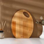 Набор деревянных разделочных досок на подставке Adelica, 3 шт: 30?24, 22,5?18, 19?15 см, пропитаны минеральным маслом, берёза