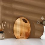 Набор деревянных разделочных досок на подставке Adelica, 3 шт: 30?24, 22,5?18, 19?15 см, пропитаны минеральным маслом, берёза