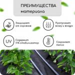 Материал мульчирующий, с перфорацией, 5 _ 1,6 м, плотность 80 г/м_, спанбонд с УФ-стабилизатором, чёрный, Greengo, Эконом 30%