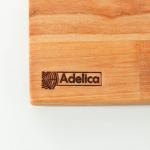 Доска разделочная деревянная с упором Adelica «Мастер шеф», 30?20?1,8 см, пропитана минеральным маслом, берёза