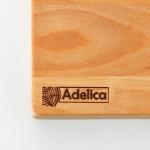 Доска разделочная деревянная с упором Adelica «Мастер шеф», 36?26?1,8 см, пропитана минеральным маслом, берёза