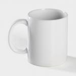 Кружка - хамелеон Доляна «Сердце», 350 мл, керамика, белая