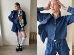Костюм джинс  DENIM064/01/Синий