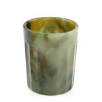 Гранёная стопка из нефрита 60*60*73мм, 16 граней, упаковка шпон.