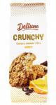 Хрустящее печенье Delisana Crunchy с кусочками шоколада и апельсиновой цедрой 130 г (срок реализации до 18.02.2025 г)