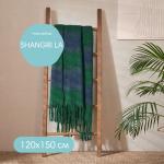Плед Shangri La 120х150 см, цвет зеленый, синий