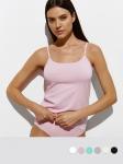 OmT_D1001 Майка Топ женская, COTTON