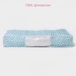 Кофр для хранения вещей Доляна «Лагуна» с ПВХ-окном, 80?45?15 см, бирюзовый