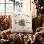 Наволочка декоративная "Этель" Christmas trees 40х40±6 см, 100% хлопок