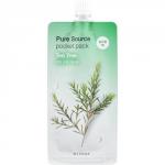 MISSHA Pure Source Pocket pack Маска кремовая ночная с экстрактом чайного дерева 10 мл, 1 шт