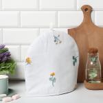 Грелка на чайник Этель «Полевые цветочки» 28?28 см, рогожка 176 г/м?, 100% хлопок