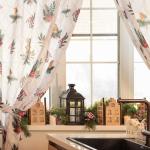 Комплект штор для кухни с подхватами «Новогодняя сказка» 145?180 см - 2 штуки, габардин