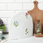 Грелка на чайник Этель «Цветочек» 28?28 см, саржа 190 г/м?, 100% хлопок