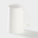 Кружка Доляна «Цветение любви», 380 мл, фарфор, белая