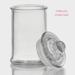 Банка для хранения сыпучих продуктов Доляна «Стелла», 150 мл, 6?11,5 см, стекло