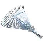 Грабли веерные пластинчатые оцинкованные 22 зуба 440*420мм