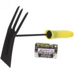 Мотыжка комбинированная грабельки/бороздовичек "Чиполино" 22*15см пластиковая ручка ДоброСад