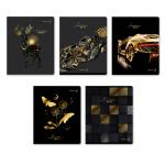 "Светоч"   Т90   Тетрадь ученическая общая, тиснение золотой фольгой,   A5+   80 л.  на скобе   65 г/кв.м , белизна 100 \%  5 шт.  клетка