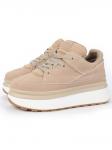 05-A9001-3 BEIGE Кроссовки женские (натуральная замша)