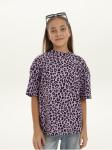Футболка "Леопард" фиолет Девочка