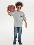 Футболка "Баскетбол" серый мальчик