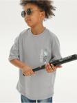 Футболка "Пляж" серый мальчик