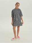 Платье домашнее "Леопард" Серый девочка
