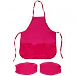 Накидка с нарукавниками ArtSpace , 53,5*44,5см, 3 кармана, малиновый, ФН_1822